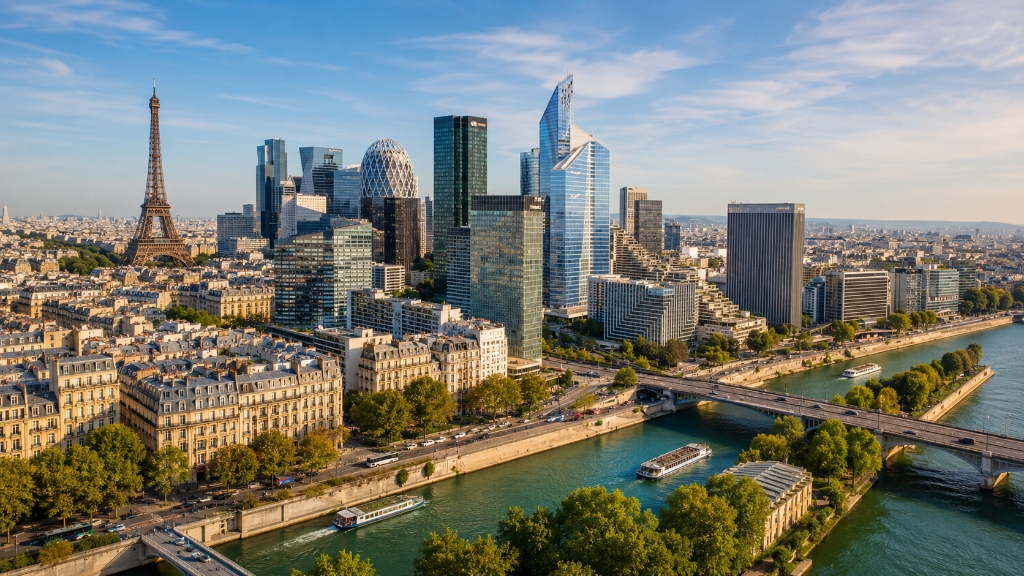 Paris Skyline Daytime